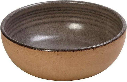 Espiel Stoneware Μπωλ Σερβιρίσματος Στρογγυλό Κεραμικό Γκρι