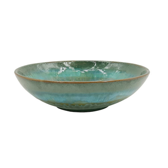 Artekko Bliss Bol Decorativ Ceramică Verde 30x30x7cm 1buc Artekko Bliss Bol Decorativ Ceramică Verde 30x30x7cm 1buc