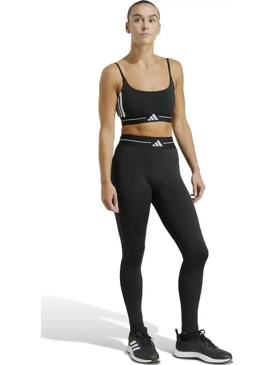 adidas Hyperglam 3-stripes Training Μακρύ Κολάν Μαύρο