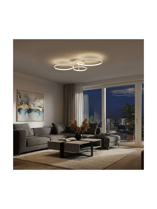 kelvo Ceiling Mount Light 89cm White with Integrated LED