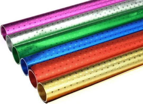 Folia Metallisch Sterne Papier 50x78 cm Gold