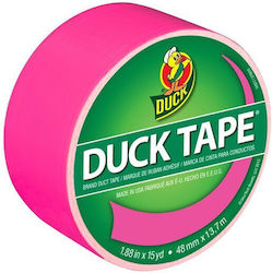 Duck Tape Неонова Розова 48 мм х 13,7 м – Здрава и Светла Текстилна Лента