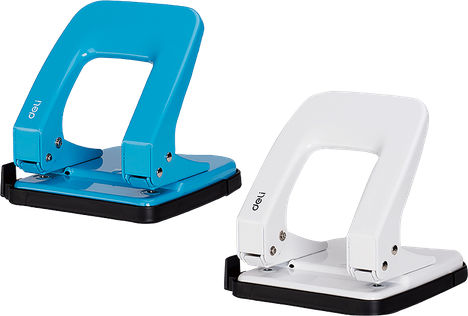 Deli Perforator De Hârtie 35 Foi Metalic Cu Cheie Cu Impact Verde