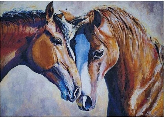 Norimpex 5d Diamond Mosaic Horses 40x30cm