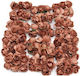 Handmade Flowers 3cm 970 Brown