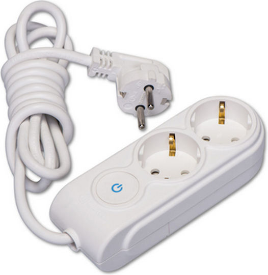 Makel Power Strip 2 Positions with Switch and Cable 3m