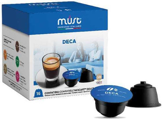 Must Decaffeinato 16 Τμχ Dolce Gusto
