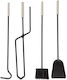 Zogometal 1230 Fireplace Tongs Black