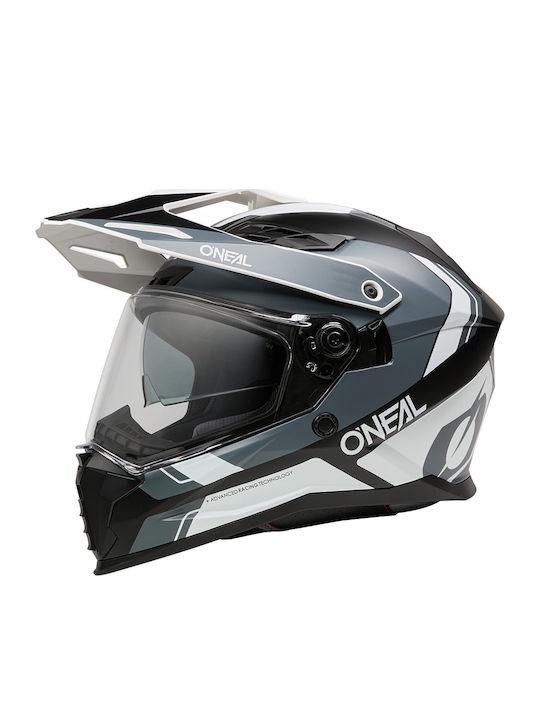O'Neal D-SRS Nomad Black/White/Gray V.26 Κράνος Μηχανής Full Face ECE 22.06