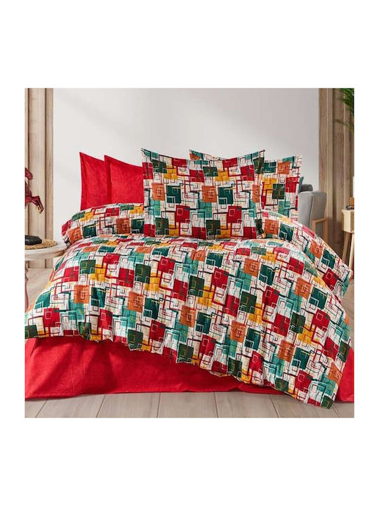 MayHome Duvet Set Single 160x240cm Polycotton Geometric 350 GSMGsm