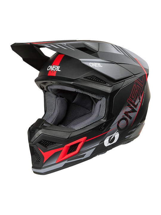 O'Neal 3 Series Haze Black/Gray/Red V.26 Motorc...