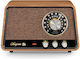 Sangean WR-101 Επιτραπέζιο Ραδιόφωνο Ρεύματος με Bluetooth Walnut