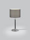 Helestra Metal Table Lamp for Socket E27 with Black Shade and Base