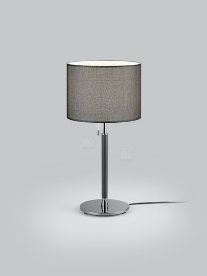 Helestra Metall Tischlampe für Fassung E27 mit Schwarz Schirm und Basis