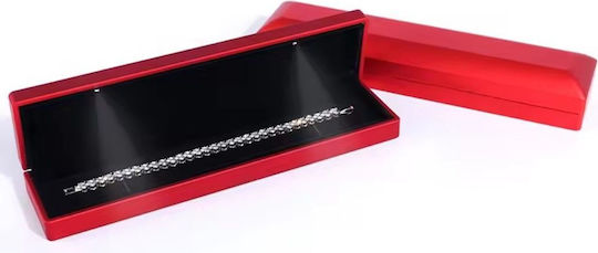 Luxury Red Necklace and Bracelet Box Led Celestria 4-324