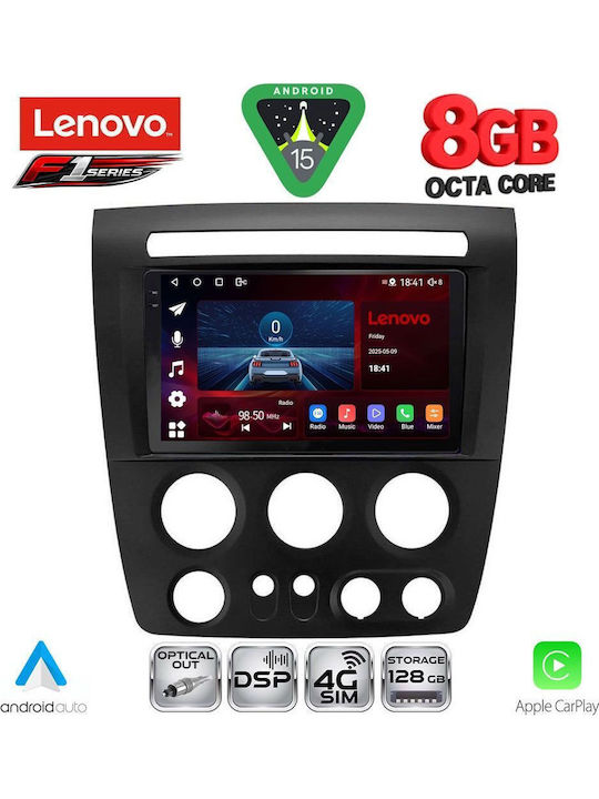Lenovo Car Audio System Hummer H3 2005-2009 (Bluetooth/USB/WiFi/GPS/Apple-Carplay/Android-Auto) with Touch Screen 9"