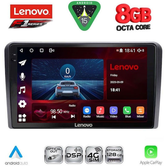 Lenovo Ηχοσύστημα Αυτοκινήτου για Hyundai H-1 2007-2020 (Bluetooth/USB/WiFi/GPS/Apple-Carplay/Android-Auto) με Οθόνη Αφής 9"