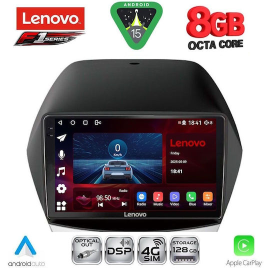Lenovo Car Audio System for Hyundai iX35 2010-2015 Bluetooth USB Wi-Fi GPS Apple CarPlay Android Auto with 10 Inch Touch Screen LENOVO SSR 10235 CPA