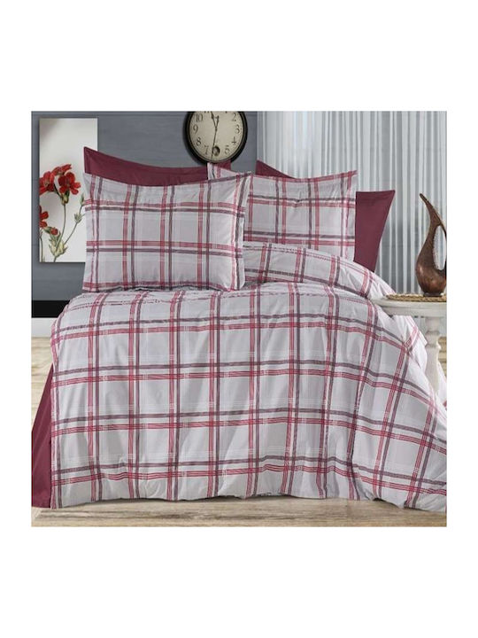 MayHome Σετ Σεντόνια King Size 260x240εκ. Γεωμετρικό (4τμχ)