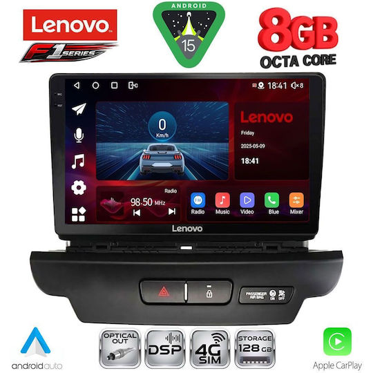 Lenovo Car Audio System for Kia Ceed / XCeed 2018-2022 (Bluetooth/USB/WiFi/GPS/Apple-Carplay/Android-Auto) with Touch Screen 9"