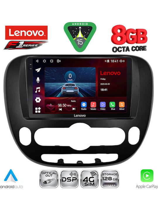 Lenovo Auto-Audiosystem für Kia Seele 2014 (Bluetooth/USB/WiFi/GPS/Apple-Carplay/Android-Auto) mit Touchscreen 9"