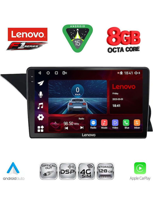 Lenovo Car Audio System for Mercedes-Benz GLK 2008-2012 (Bluetooth/USB/WiFi/GPS/Apple-Carplay/Android-Auto) with Touch Screen 9"