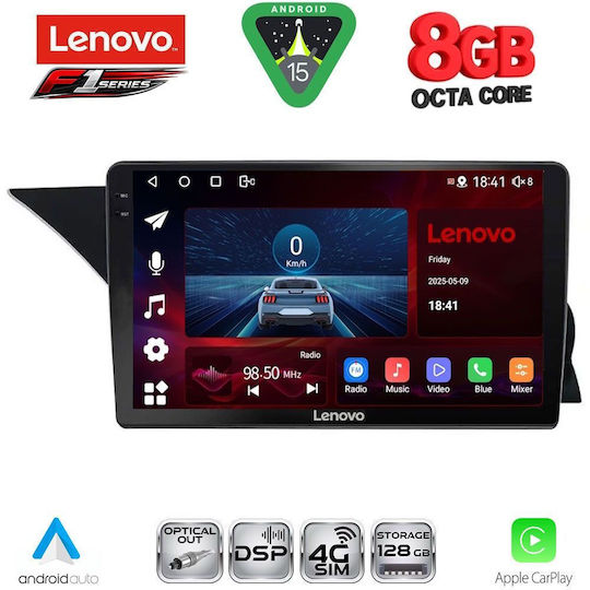 Lenovo Car Audio System for Mercedes-Benz GLK 2013-2017 (Bluetooth/USB/WiFi/GPS/Apple-Carplay/Android-Auto) with Touch Screen 9"