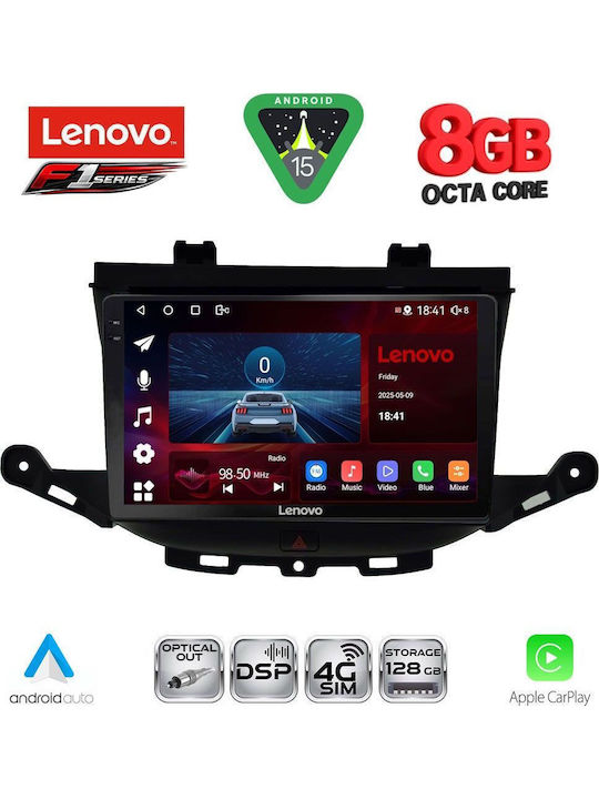 Lenovo Car Audio System for Opel Astra 2015-2022 (Bluetooth/USB/WiFi/GPS/Apple-Carplay/Android-Auto) with Touch Screen 9"