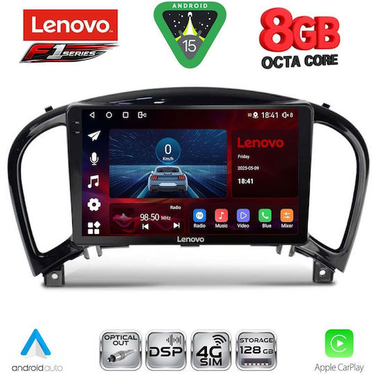 Lenovo Автомобилна Аудио Система (Блутут/USB/WiFi/GPS/Apple-Carplay/Android-Auto) с Тъчскрийн 9"