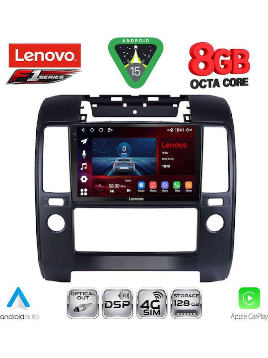 Lenovo Car Audio System for Nissan Navara 2006-2011 (Bluetooth/USB/WiFi/GPS/Apple-Carplay/Android-Auto) with Touch Screen 9"