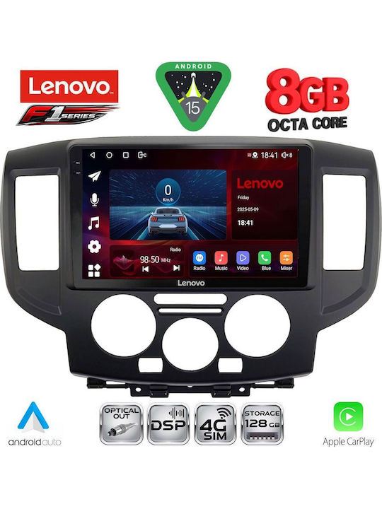 Lenovo Auto-Audiosystem für Nissan NV200 2009-2020 (Bluetooth/USB/WiFi/GPS/Apple-Carplay/Android-Auto) mit Touchscreen 9"