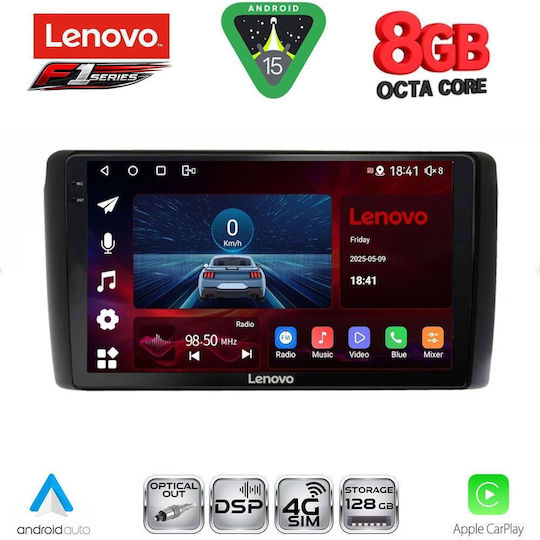 Lenovo Car Audio System for Nissan Leaf 2009-2017 (Bluetooth/USB/WiFi/GPS/Apple-Carplay/Android-Auto) with Touch Screen 9"