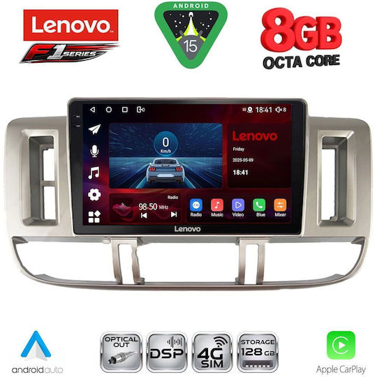 Lenovo Ηχοσύστημα Αυτοκινήτου για Nissan X-Trail 2000-2004 (Bluetooth/USB/WiFi/GPS/Apple-Carplay/Android-Auto) με Οθόνη Αφής 9"