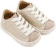 Babywalker Βαπτιστικά Δερμάτινα Sneakers Εκρού