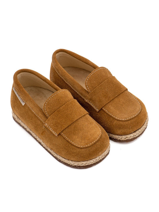 Babywalker Tabac Baptism Leather Espadrilles