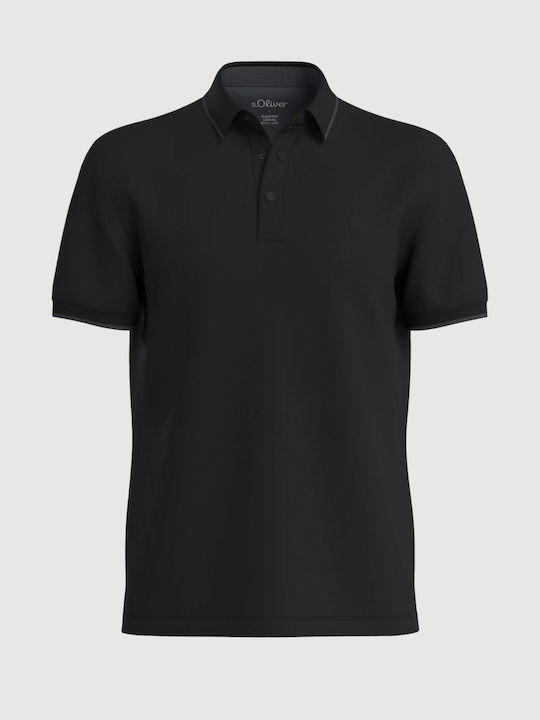 s.Oliver Tricou Polo Negru
