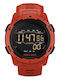 Digital Men's Watch 44mm Automatic with Red Rubber Strap