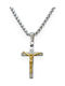 Goldjewels Men's Cross from Steel with Chain