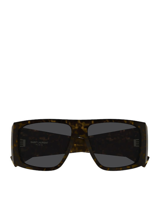 Ysl Unisex Sunglasses with Brown Tartaruga Plas...