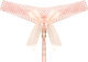 Women Sexy Open Bow Thong Pink