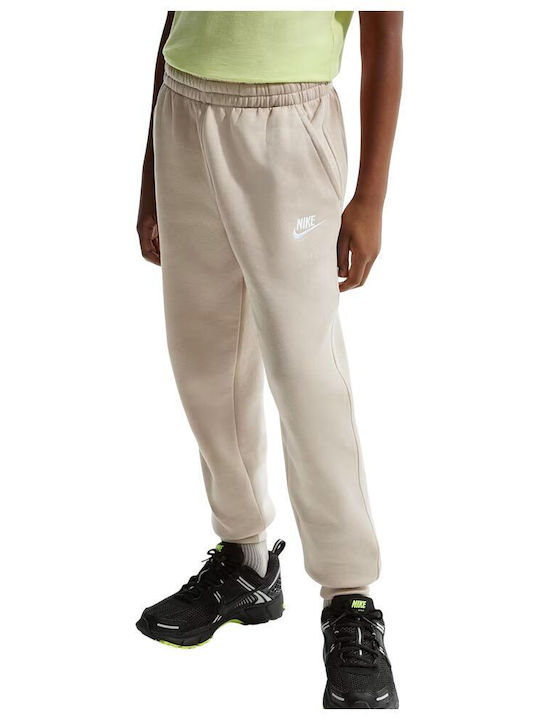 nike cord joggers in cream