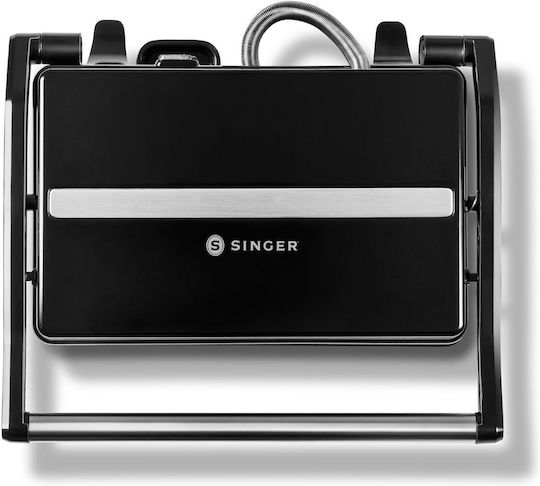 Singer Piano Black Τοστιέρα με Αντικολλητικές Κεραμικές Πλάκες για 2 Τοστ 750W Μαύρη