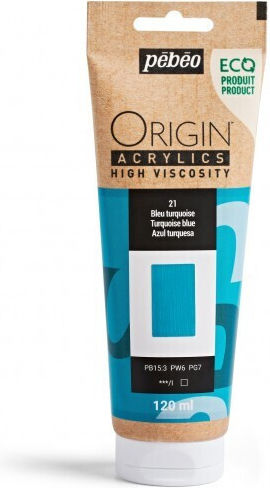 Acrylic Colours Pebeo Origin 120ml Turquoise Blue