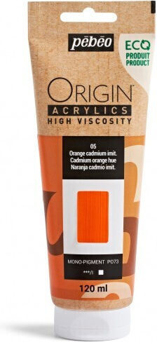 Culori Acrilice Pebeo Origin 120ml Portocaliu Cadmiu