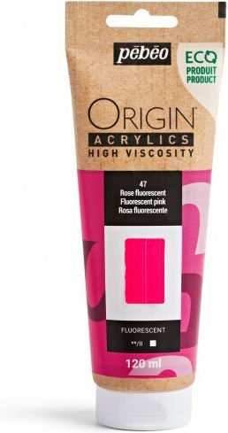 Culori Acrilice Pebeo Origin 120ml Roz Fluorescent