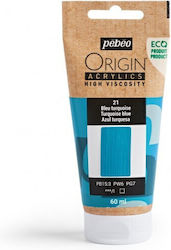 Culori Acrilice Pebeo Origin 60ml Albastru Turcoaz