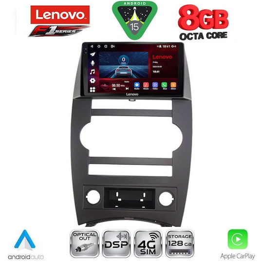 Lenovo Car Audio System for Jeep Commander 2007-2009 (Bluetooth/USB/WiFi/GPS/Apple-Carplay/Android-Auto) with Touch Screen 9"
