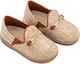 Babywalker Babywalker Christening Shoes for Boys Fabric Moccasins in Tabac