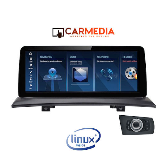 Carmedia Car Audio System for BMW X3 (E83) 2009-2015 (Bluetooth/USB/WiFi/GPS/Apple-Carplay/Android-Auto) with Touch Screen 10.25"