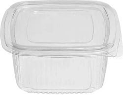 Pet Container 500ml Transparent Square Embedded Lid 100pcs